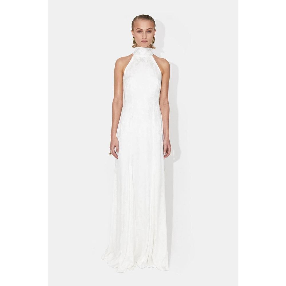 Galvan London MAYA Silk blend BRIDAL GOWN FR38